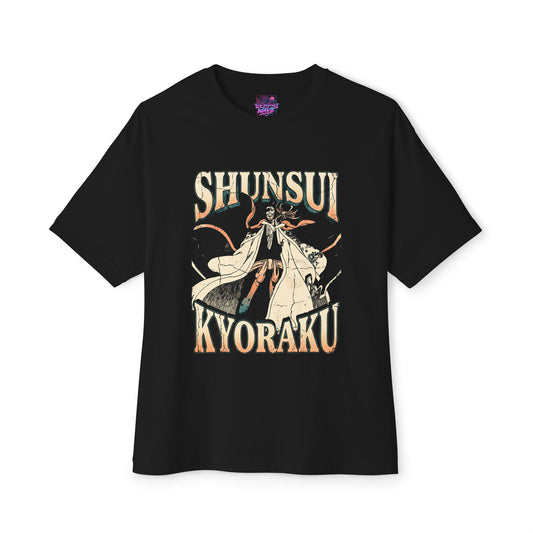Shunsui Kyoraku Retro Bleach Anime Bootleg Shirt - Oversized Premium Tee
