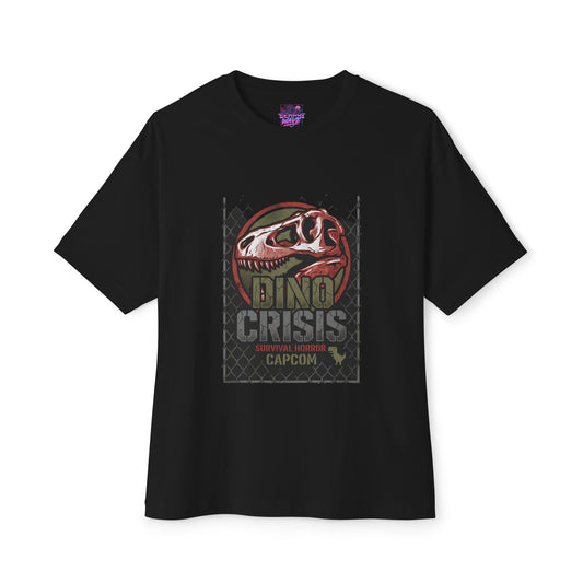 Dino Crisis: Velociraptor Pack Ambush Horror Premium Oversized Unisex T-Shirt