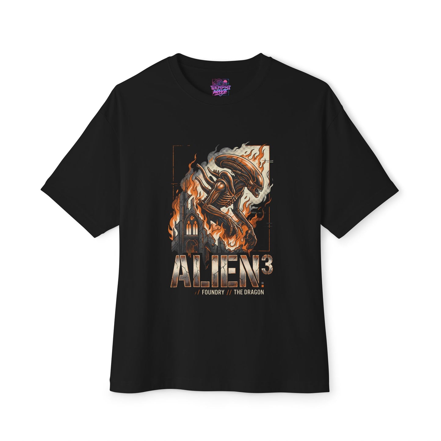 Xenomorph Alien Franchise: Ridley Scott Classic Horror Premium Oversized Unisex T-Shirt