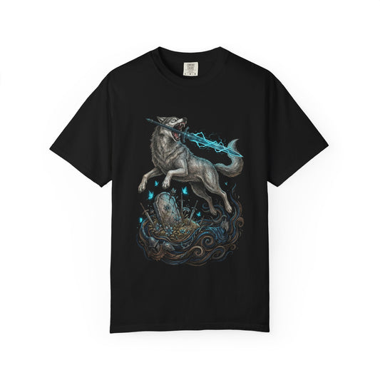 Sif the Great Grey Wolf Epic Wolf Portrait Premium T-Shirt