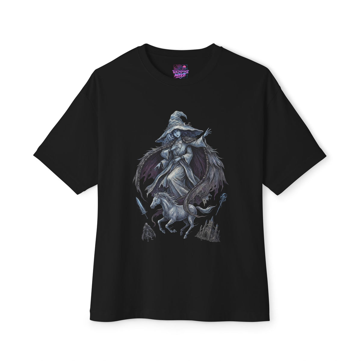 Elden Ring Ranni the Witch Spectral Steed Fan Art Oversized T-Shirt