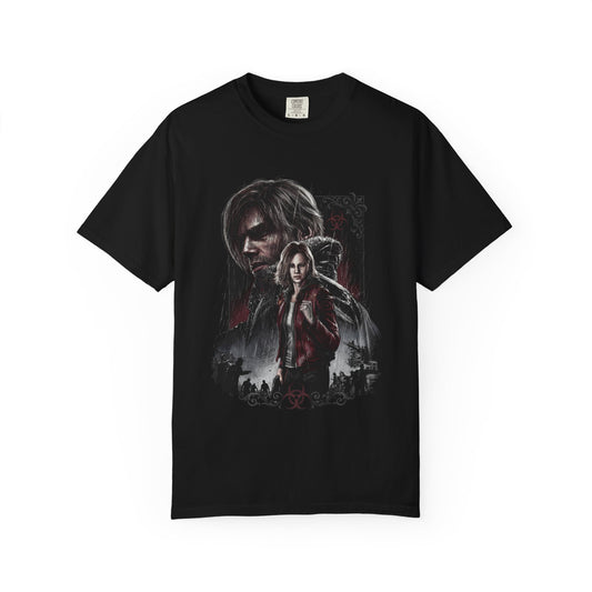 Resident Evil 9 Grace Leon Grunge with The Girl Blister Heads Zombies Premium T-Shirt