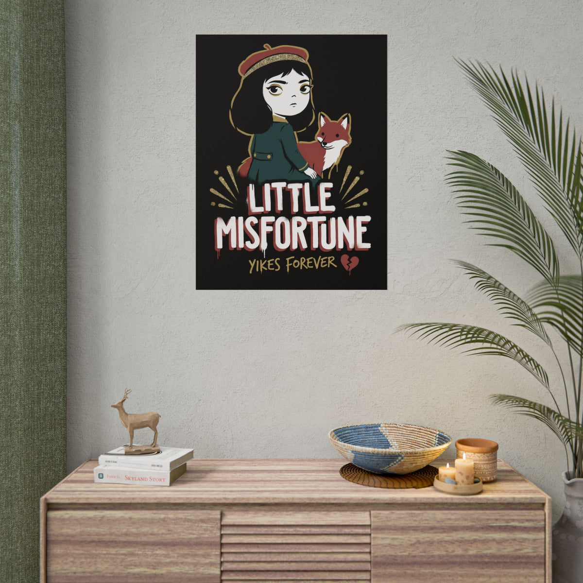 Little Misfortune Fox Friend Logo Poster