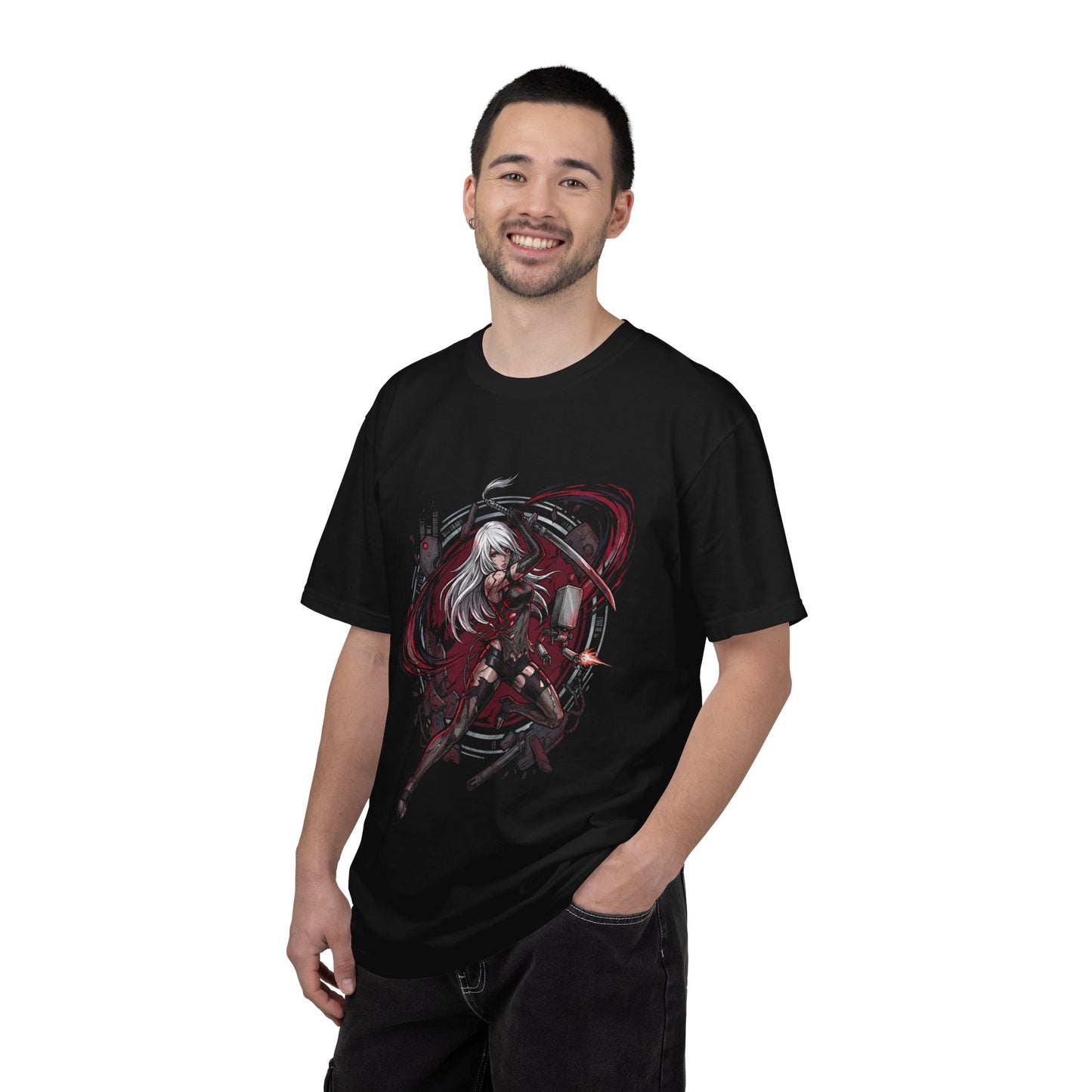NieR Automata 2B Vaporwave Cyberpunk Retro Design Premium T-Shirt