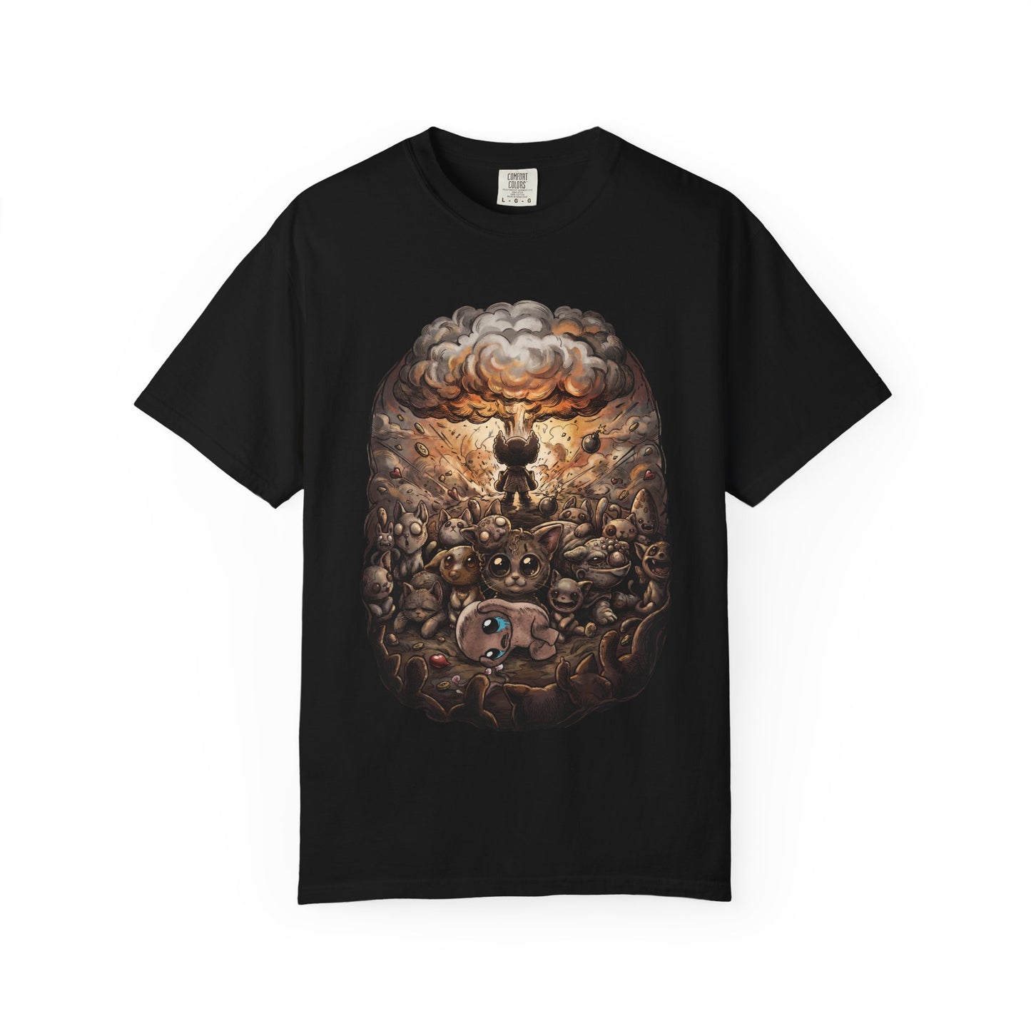 Mewgenics x Binding of Isaac Crossover T-Shirt | Isaac Tears Cat Premium T-Shirt