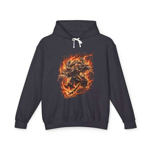 Supreme Fire Leader White Beard Captain Heaven Flames Bankai Fan Art Illustration Unisex Premium Hoodie