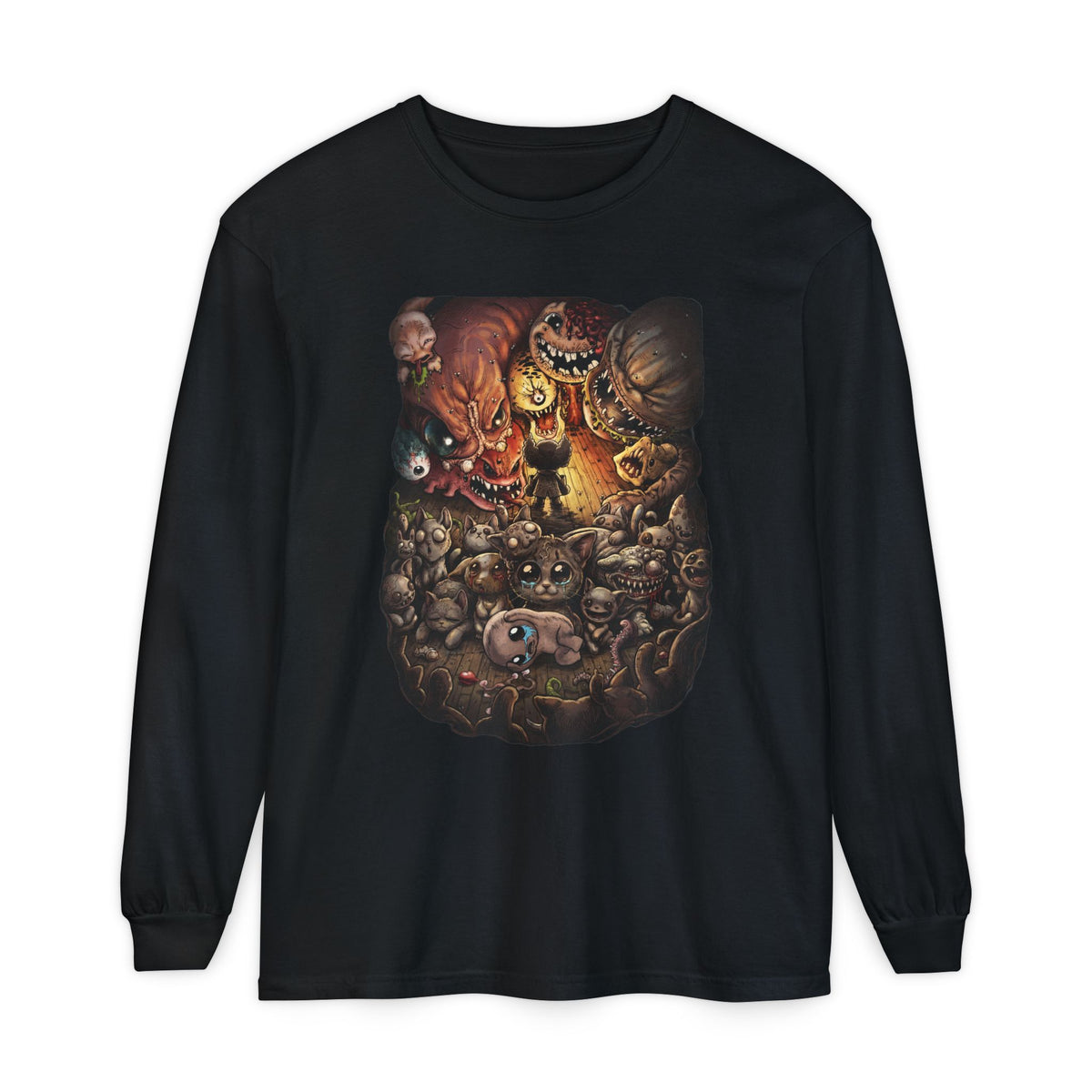 Mewgenics Isaac Easter Egg Catapocalypse Long Sleeve Tee