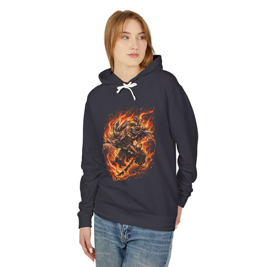 Supreme Fire Leader White Beard Captain Heaven Flames Bankai Fan Art Illustration Unisex Premium Hoodie