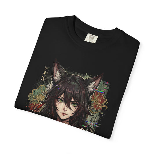 Tingyun HSR Xianzhou Luofu Fox Ears Tail Elegant Portrait Premium T-Shirt