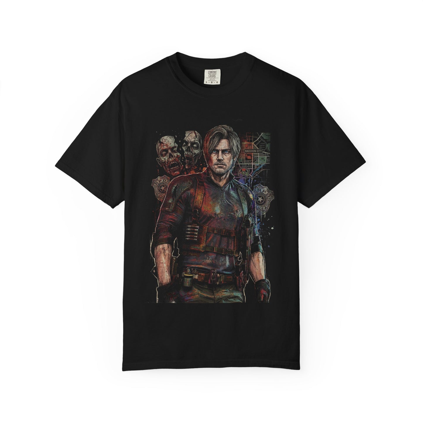 Resident Evil Requiem Leon Kennedy DSO Agent Action Hero Design Premium T-Shirt