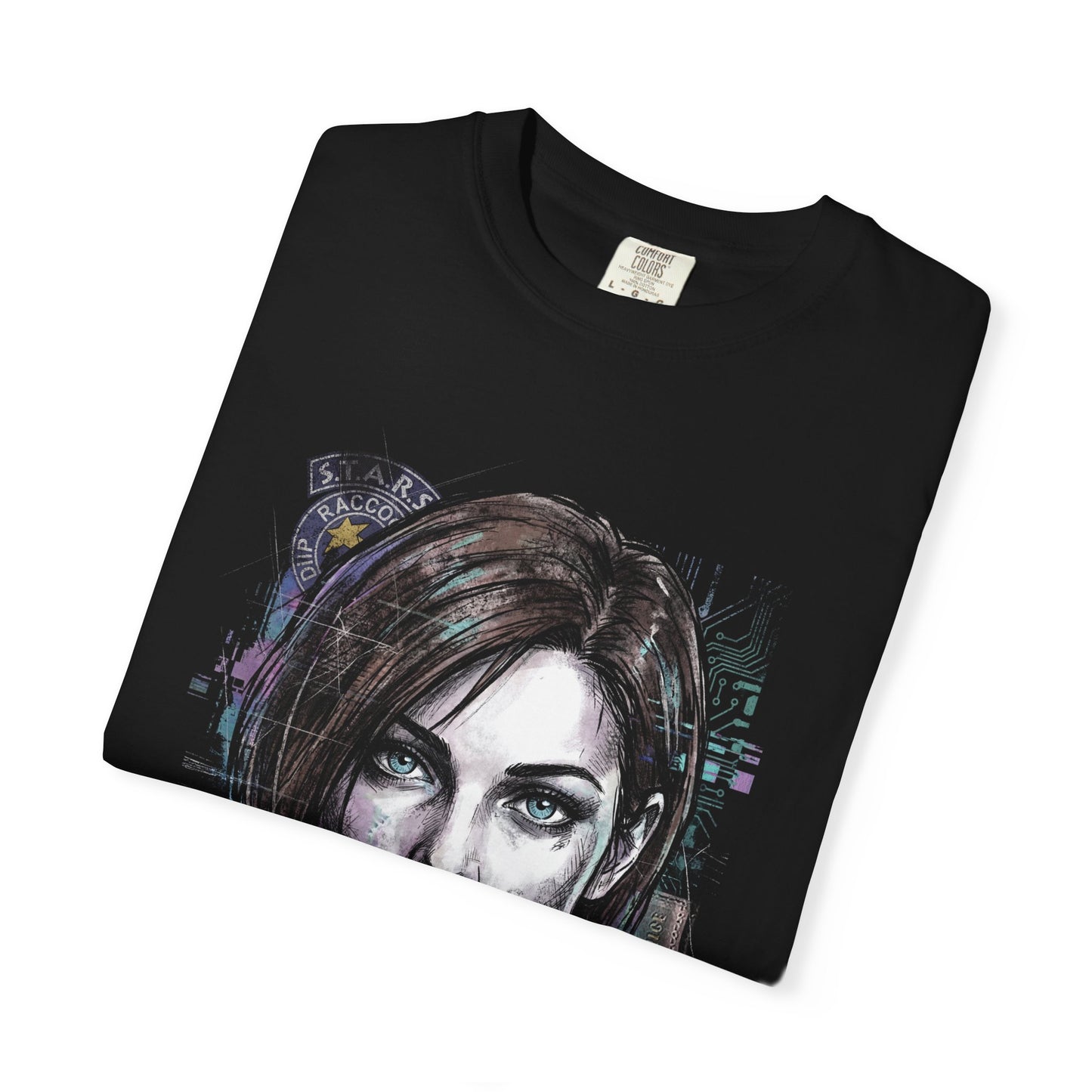 Jill Valentine Resident Evil Raccoon Police Department Art Premium T-Shirt