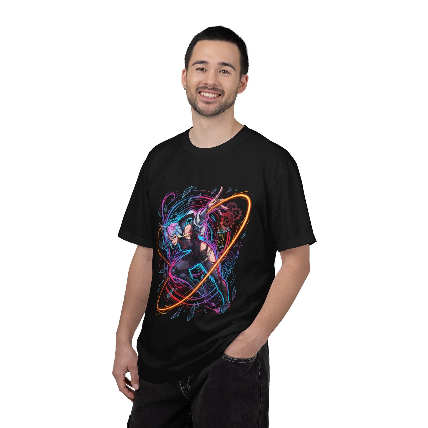 Cyberpunk Edgerunners Lucy Moon Gazing Dreamer Portrait Premium T-Shirt
