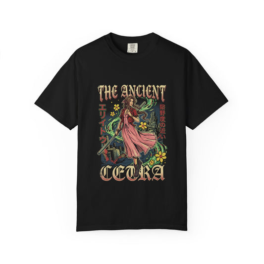 Final Fantasy VII Aerith Gainsborough Pink Dress Flower Girl Design Premium T-Shirt