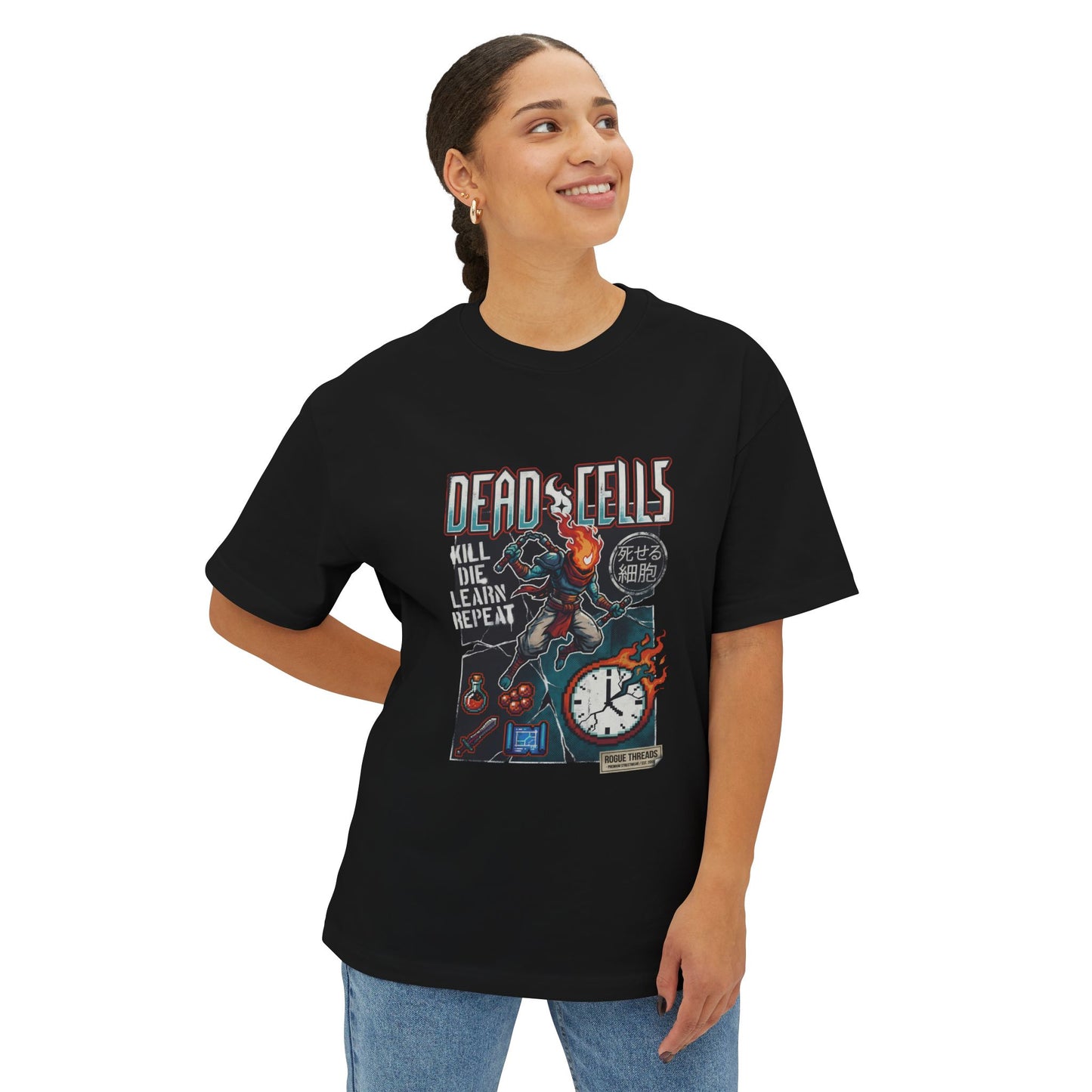 Dead Cells: Beheaded Immortal Rogue Runner Premium Oversized Unisex T-Shirt