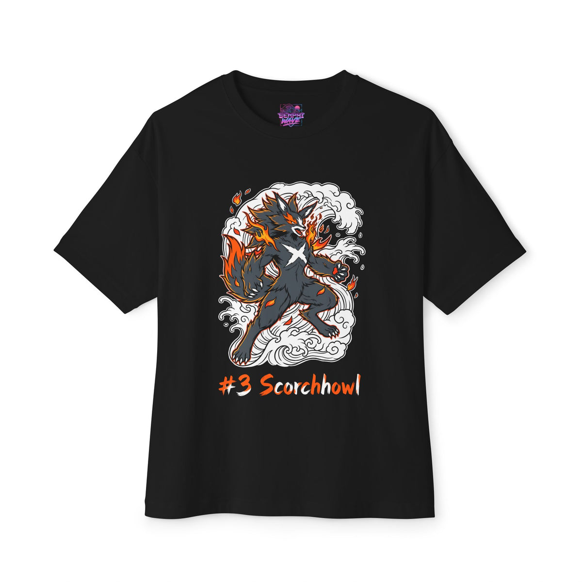 Scorchhowl Aniimo Ukiyo-e Creature Art - Oversized Premium Tee
