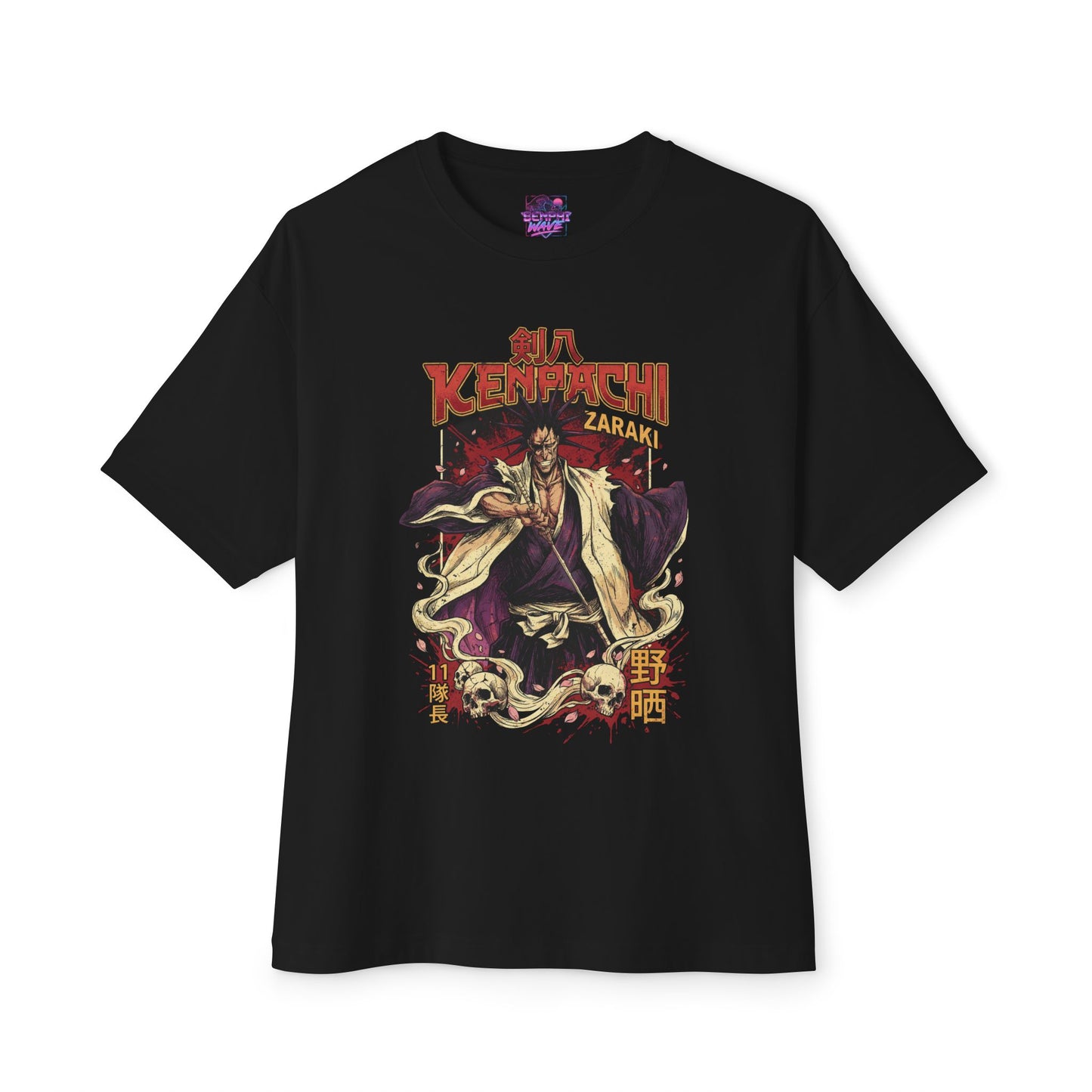 Kenpachi Zaraki Bleach Unshackled Power Portrait Premium Oversized Unisex T-Shirt