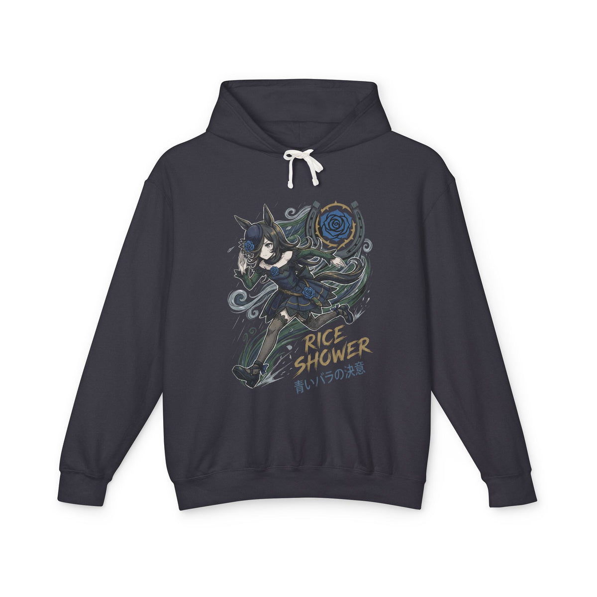 Umamusume Rice Shower Blue Rose Fan Art Hoodie