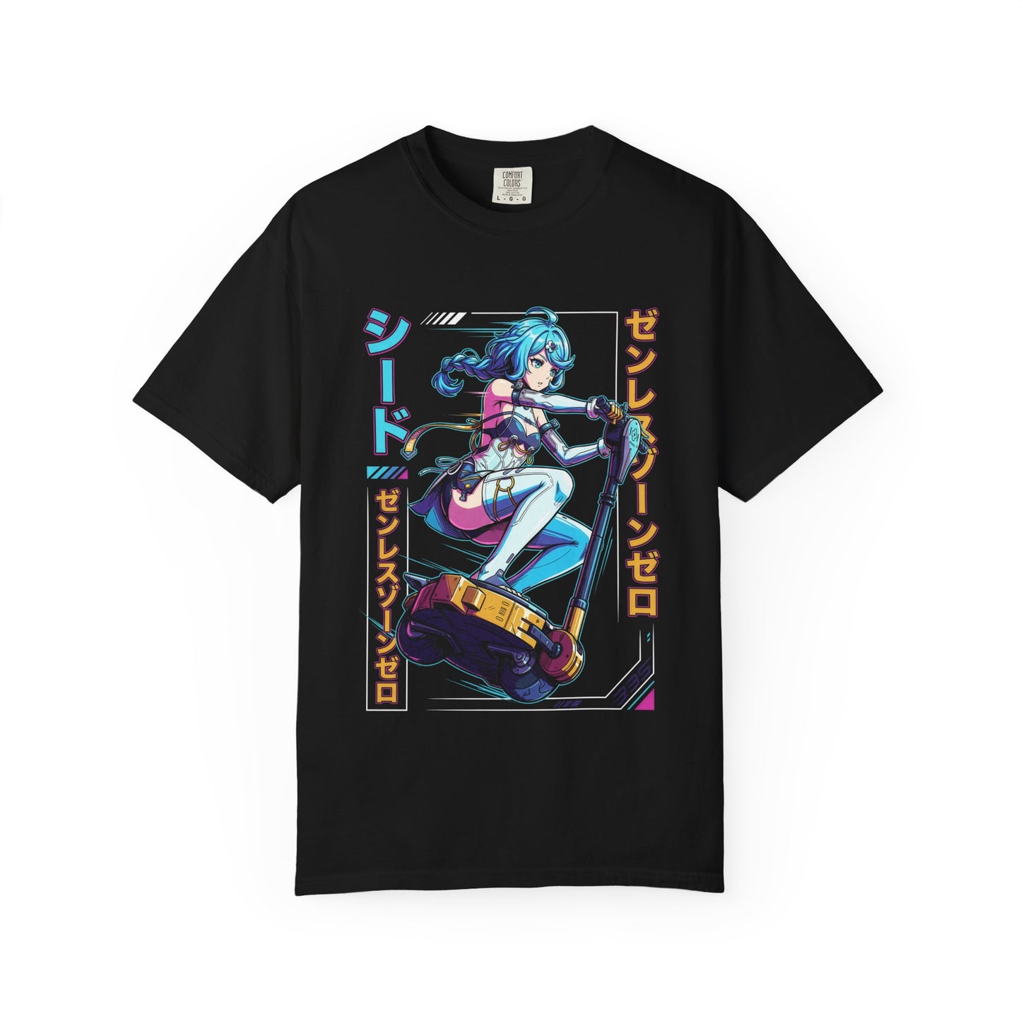 Zenless Zone Zero Seed Vaporwave Neon Pilot Portrait Premium T-Shirt