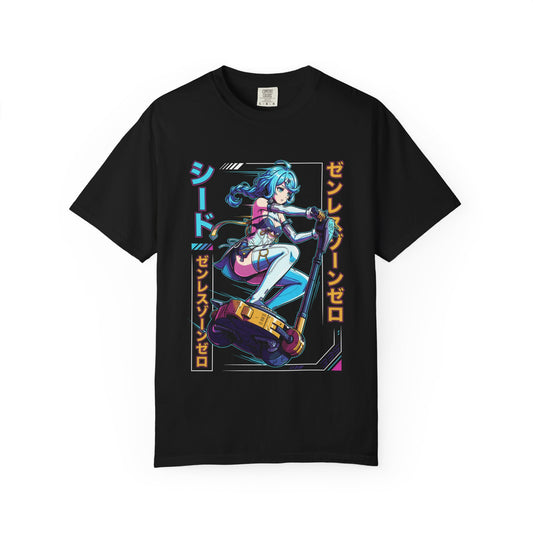 Zenless Zone Zero Seed Vaporwave Neon Pilot Portrait Premium T-Shirt