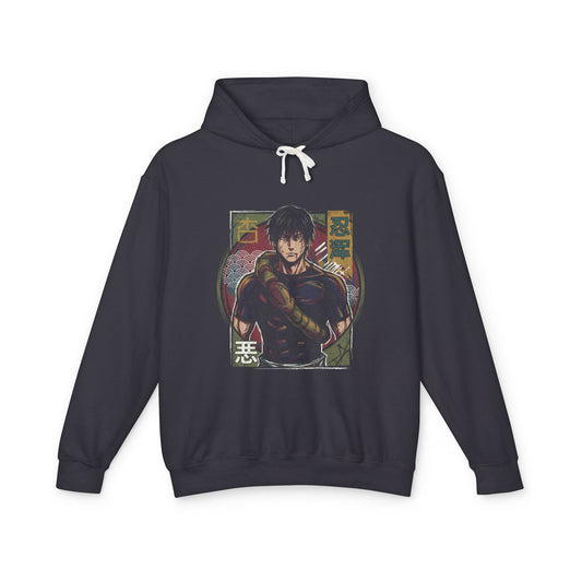 Toji Fushiguro JJK Scarred Face Muscular Build Portrait Unisex Premium Hoodie