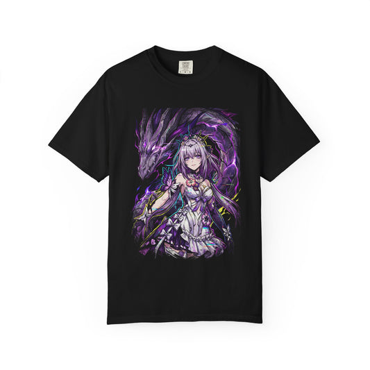 Castorice HSR Ethereal Beauty Silver Hair Violet Eyes Portrait Premium T-Shirt