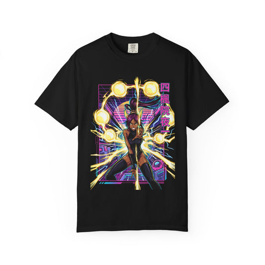 Bleach Yoruichi Shihouin Golden Irises Purple Hair Fan Favorite Design Premium T-Shirt