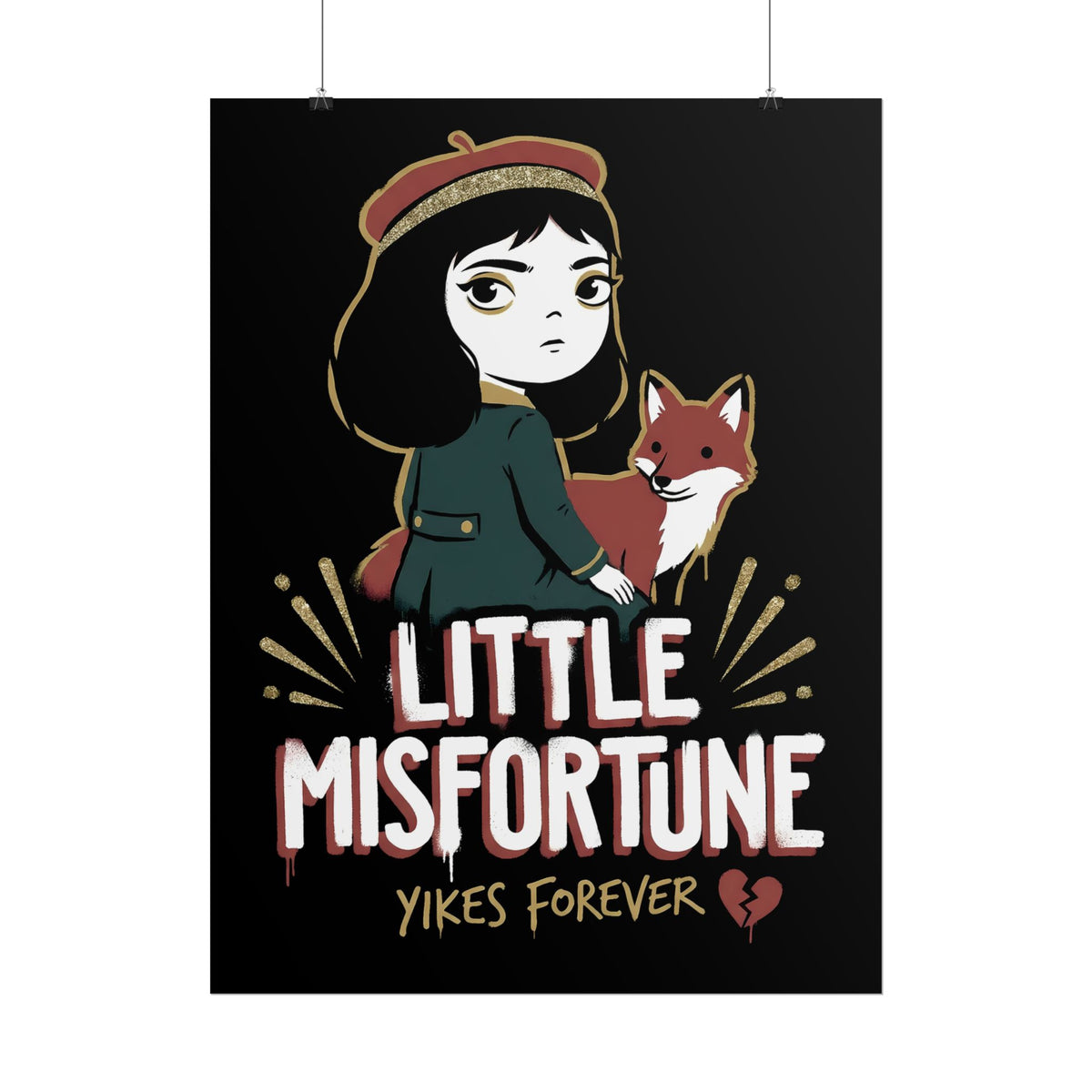 Little Misfortune Fox Friend Logo Poster