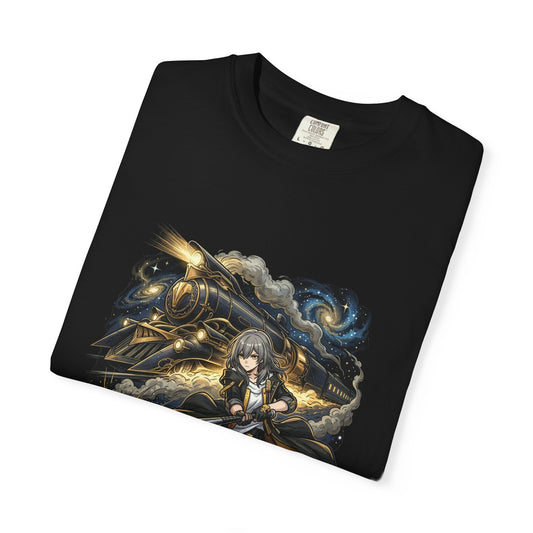 HSR Stelle Silver Hair Bat Symbol Portrait Premium T-Shirt