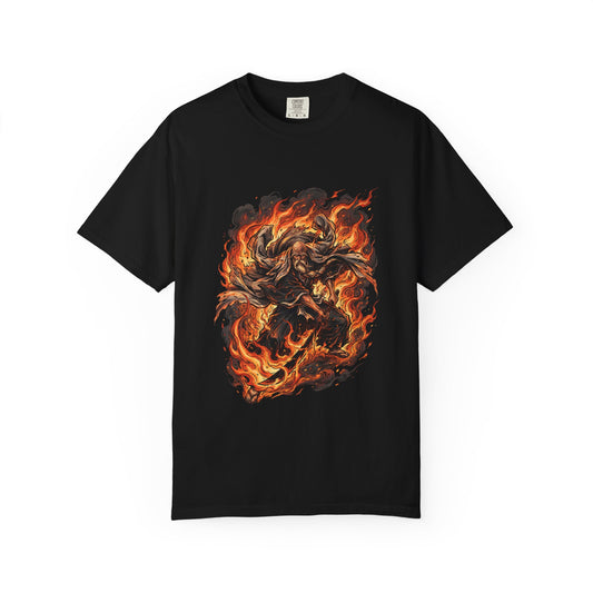 Supreme Fire Leader White Beard Captain Heaven Flames Bankai Fan Art Illustration Premium T-Shirt
