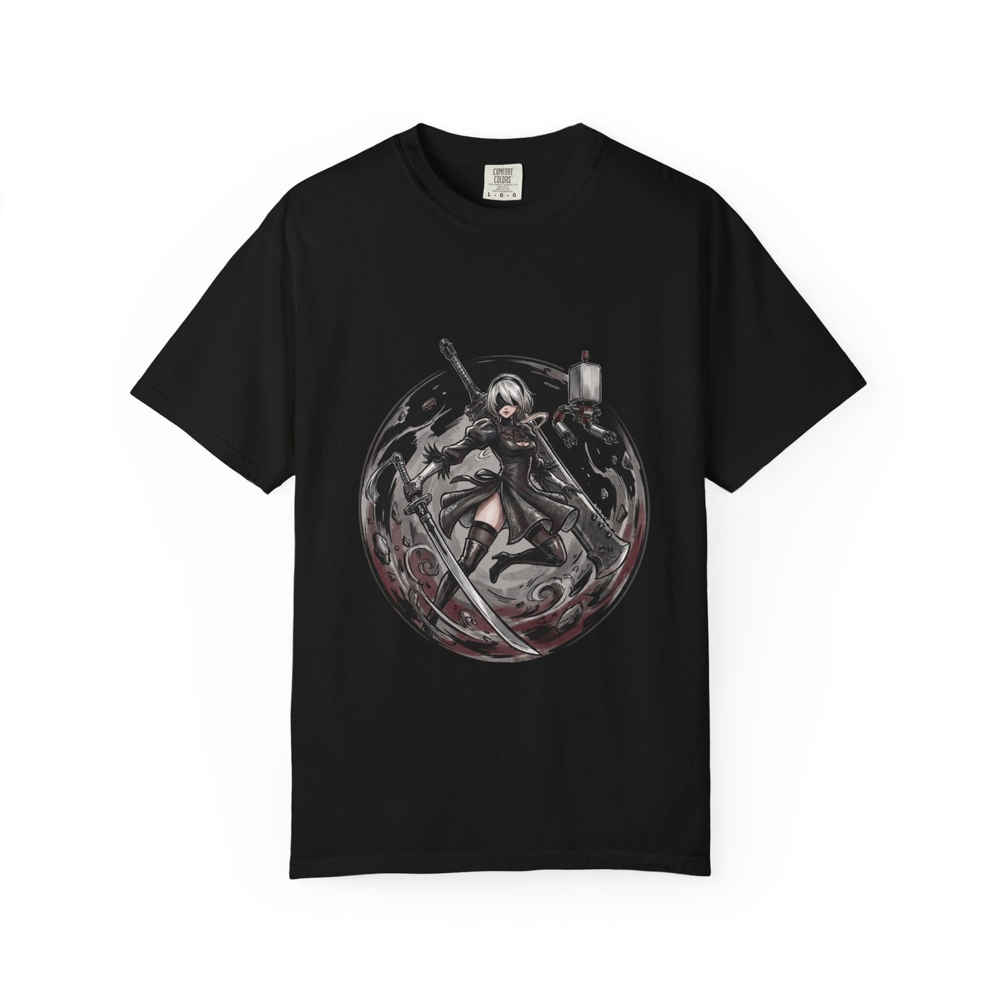 2B Blindfold Warrior NieR Automata Style Premium T-Shirt