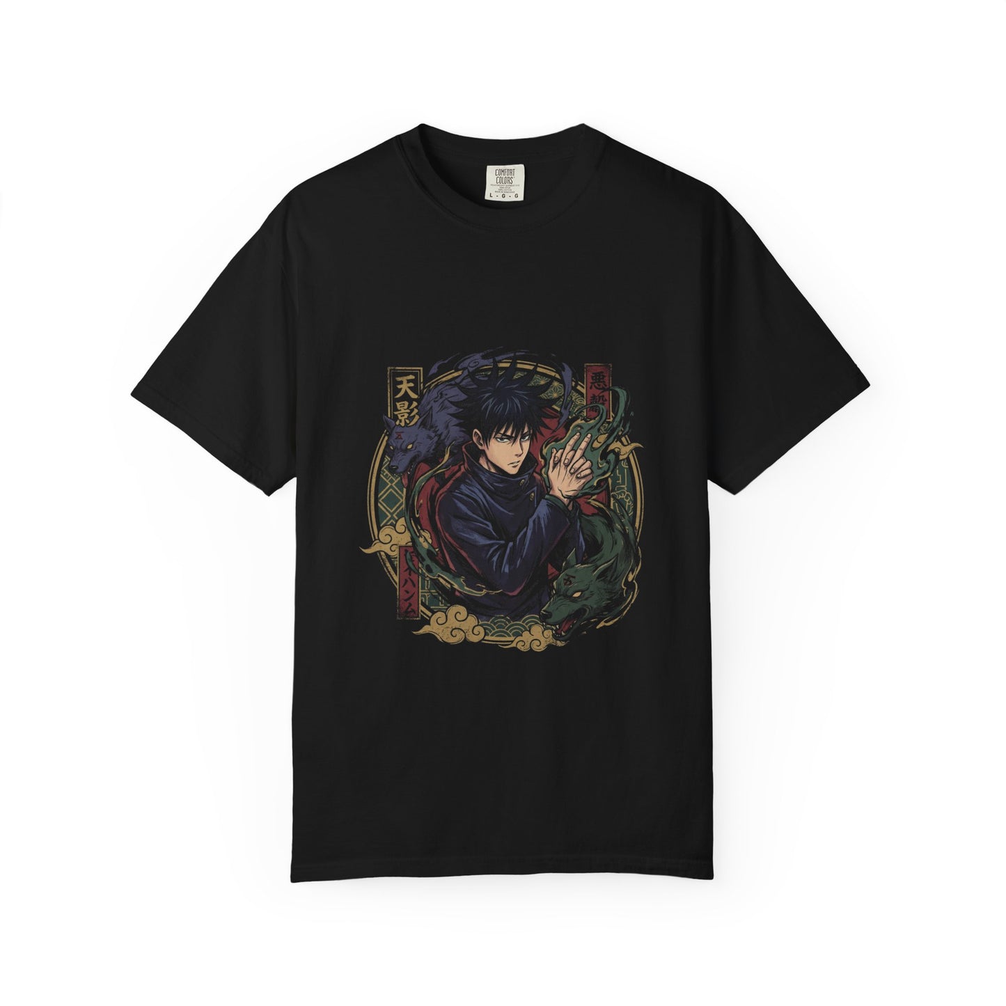 Jujutsu Kaisen Megumi Fushiguro Divine Dogs Summon Iconic Design Premium T-Shirt