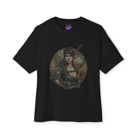Quiet Metal Gear Solid V: Wolf & Butterfly Beauty Premium Oversized Unisex T-Shirt
