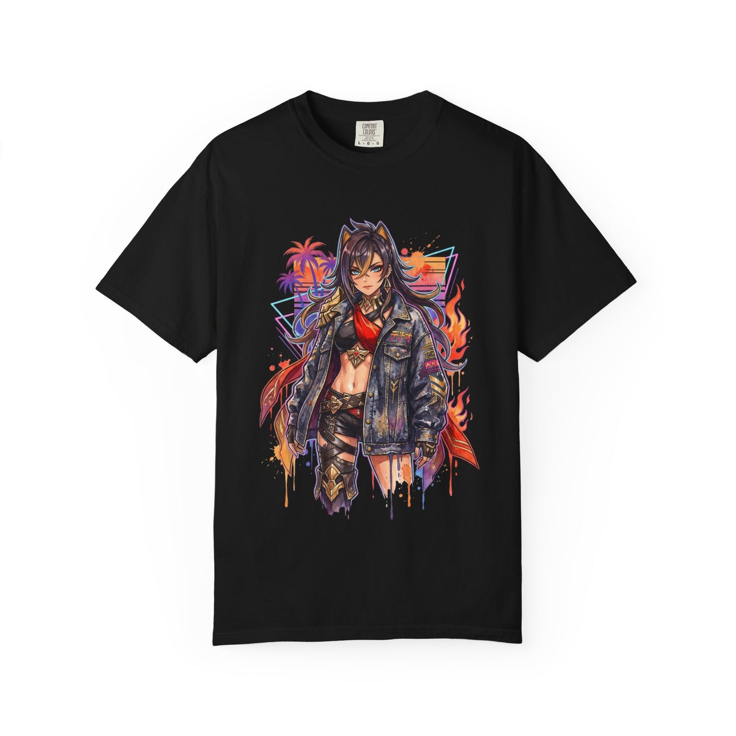 Dehya Genshin Vaporwave Golden Armor Punk Style Art Premium T-Shirt