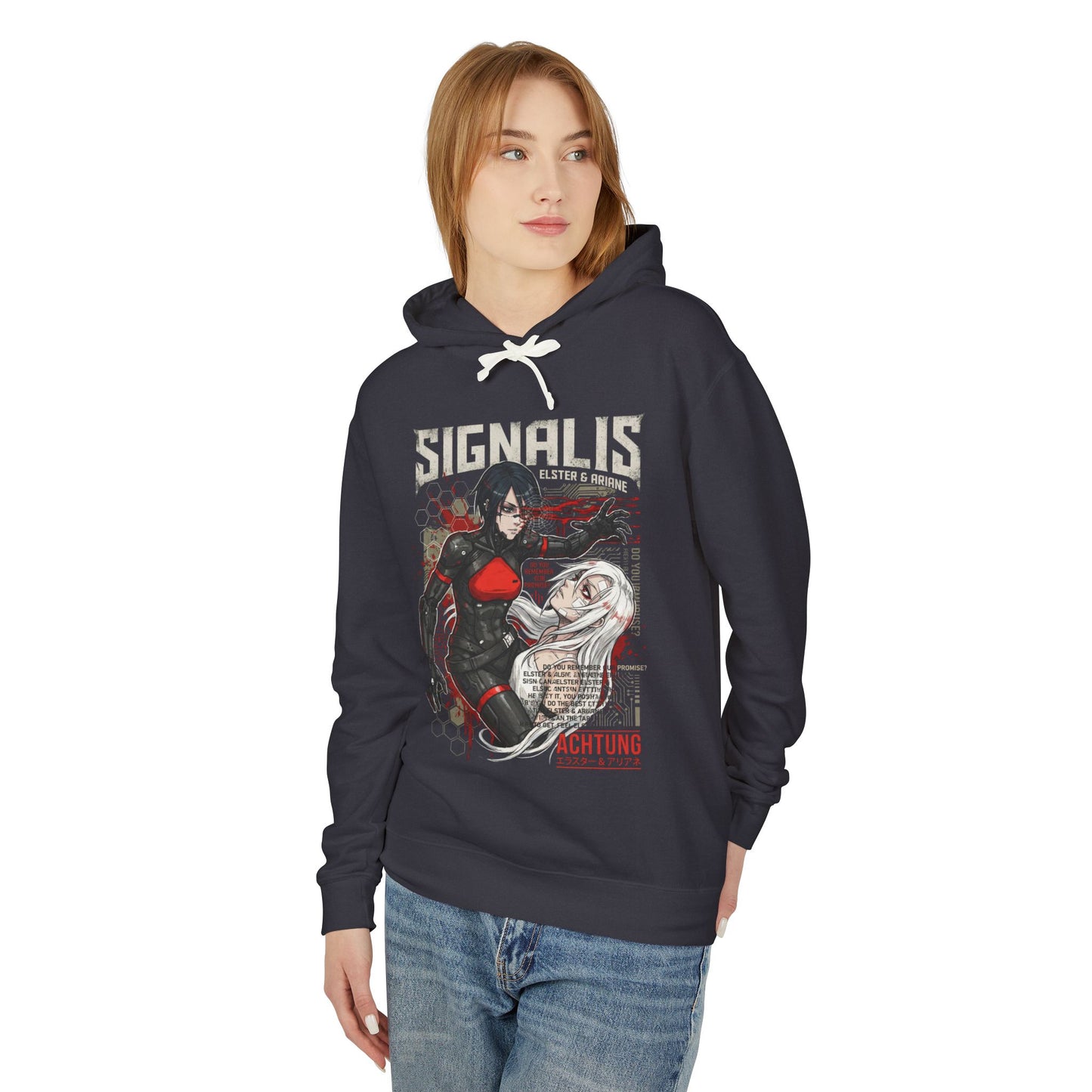 Signalis Eusan Nation Propaganda Surveillance Dystopia Art Unisex Premium Hoodie