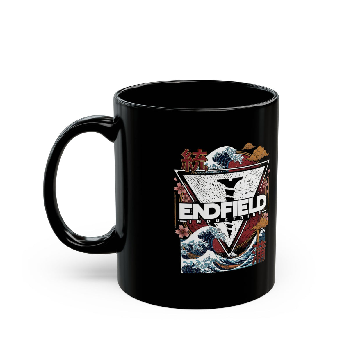 Arknights Endfield Industries Great Wave Crest Black Mug