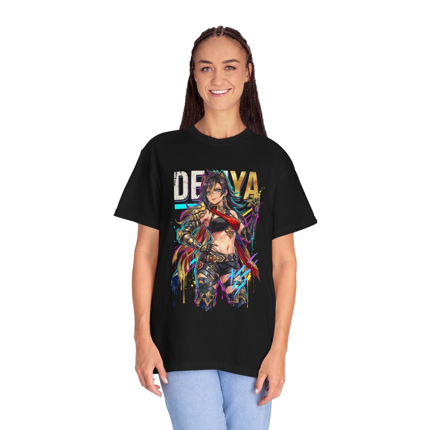 Genshin Impact Dehya Vaporwave Aesthetic Design Premium T-Shirt