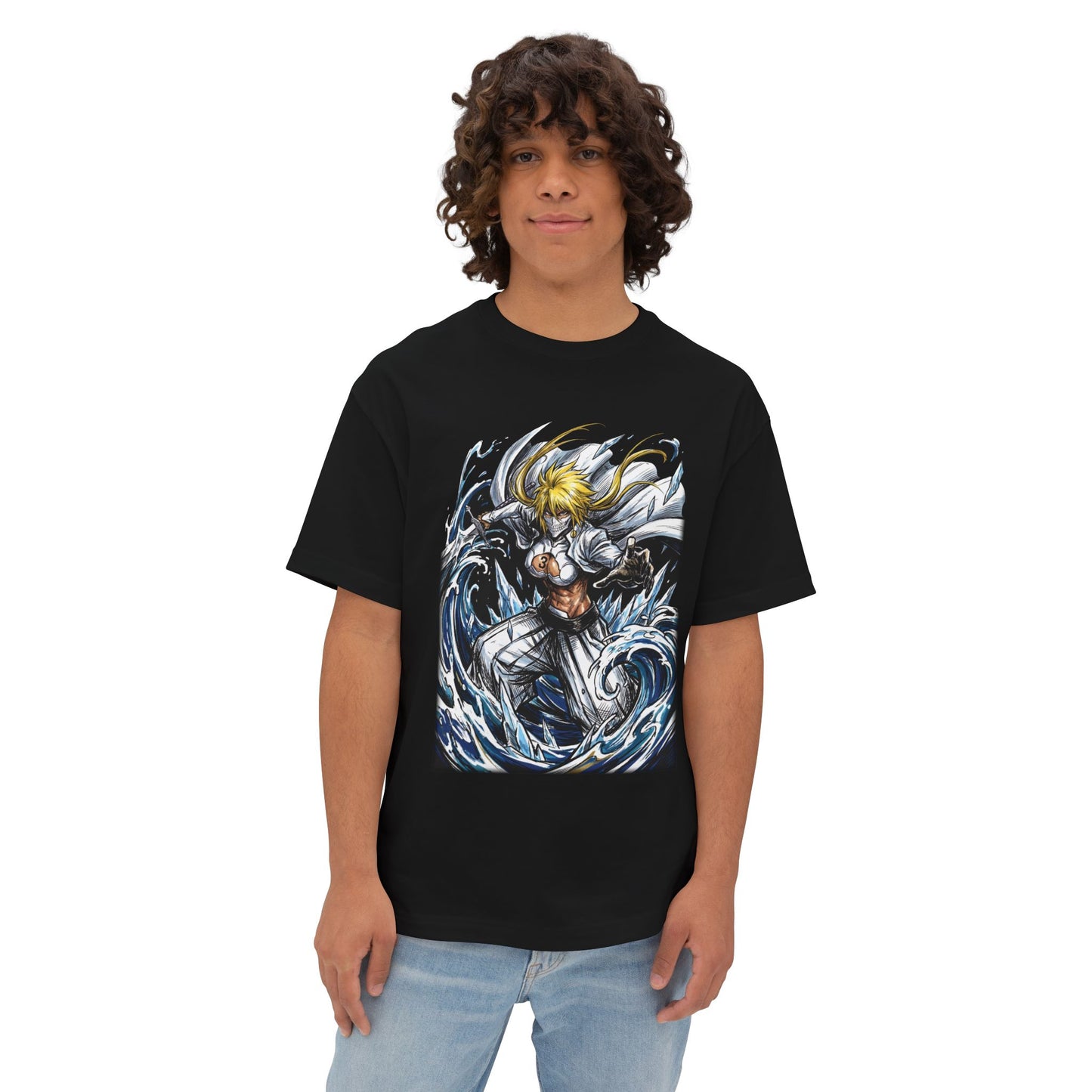 Bleach Tier Harribel Golden Blonde Hair Warrior Premium Oversized Unisex T-Shirt