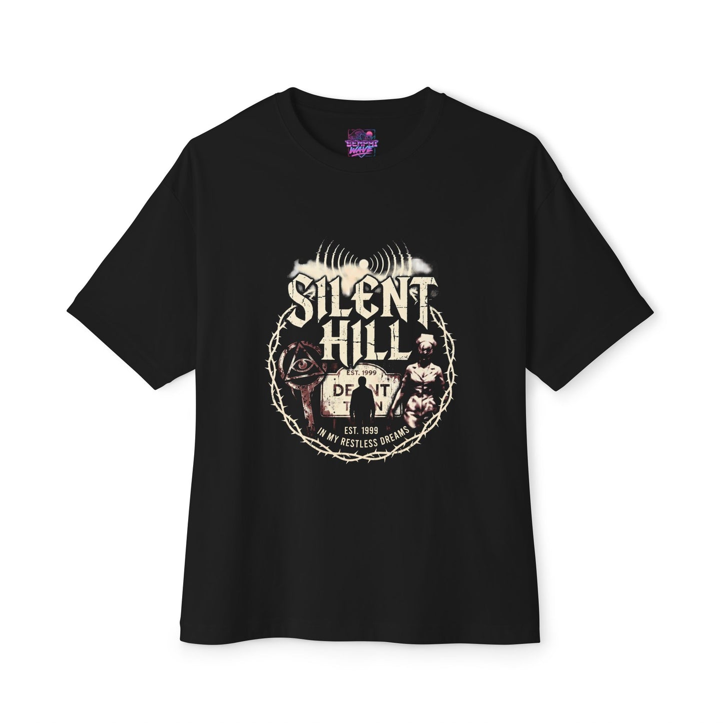 Silent Hill 1: Foggy Streets & Siren Horror Premium Oversized Unisex T-Shirt