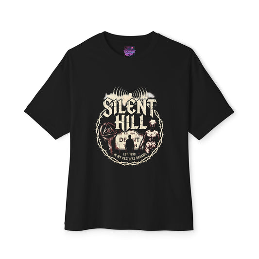 Silent Hill 1: Foggy Streets & Siren Horror Premium Oversized Unisex T-Shirt