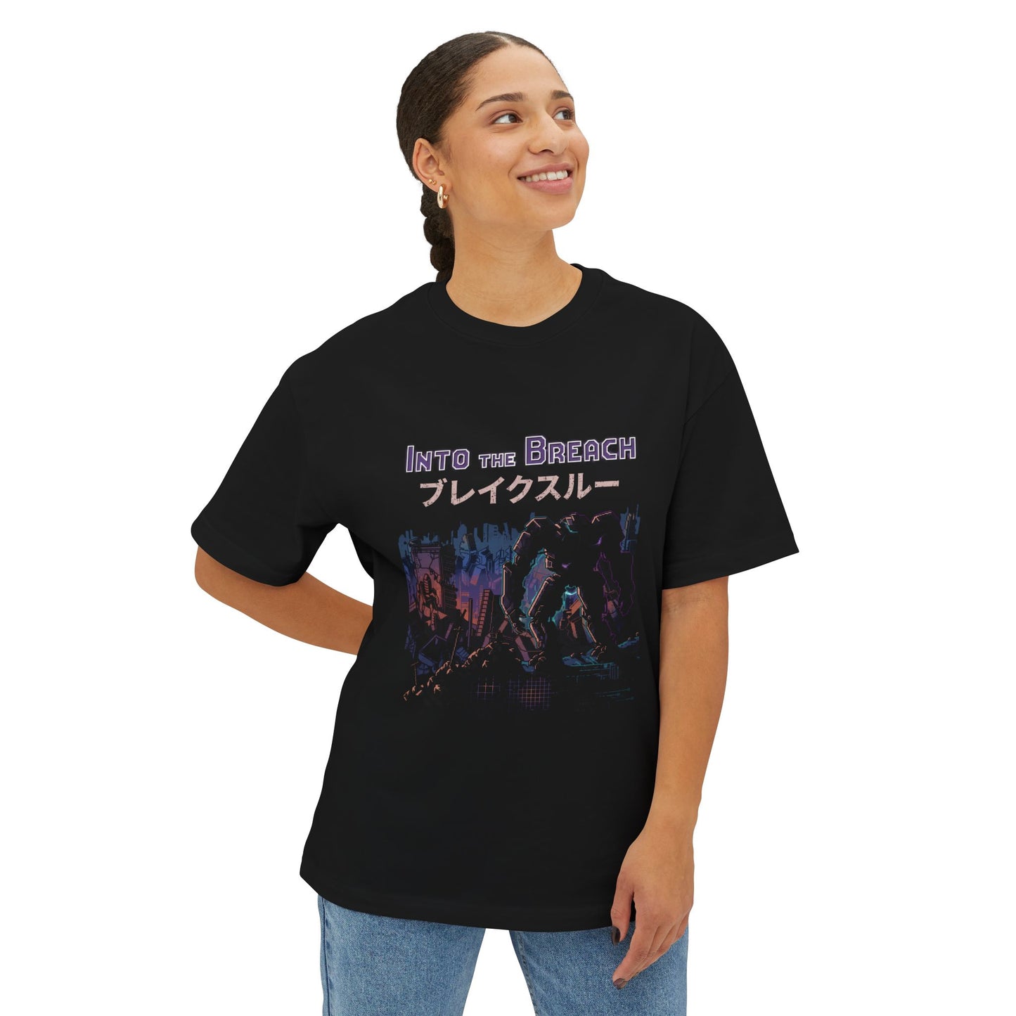 Into the Breach Mech Squad Gaming Graphic Tee Premium Oversized Unisex T-Shirt