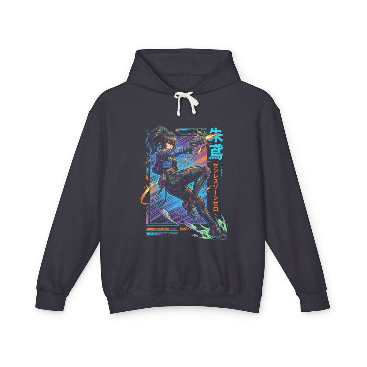 Zenless Zone Zero Zhu Yuan Pubsec Gunfire Kanji Fan Art Hoodie