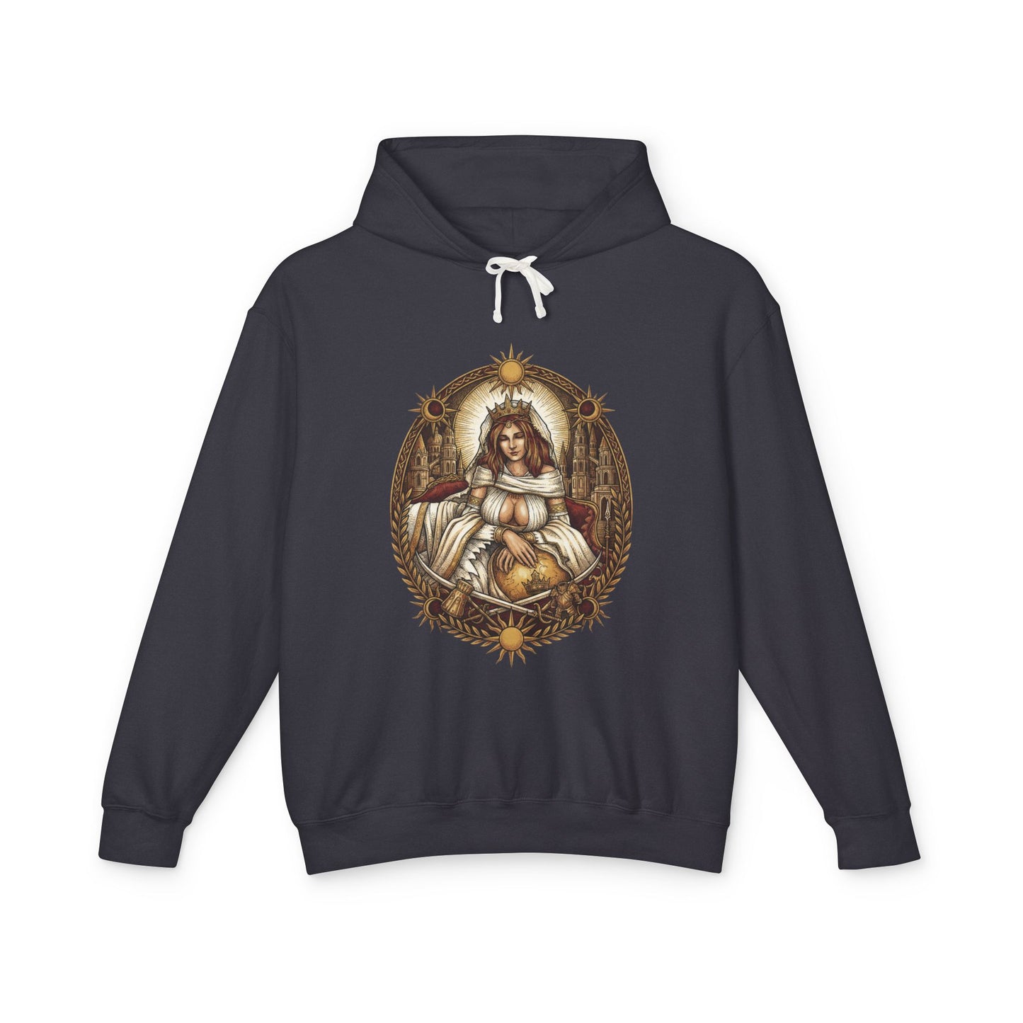 Gwynevere Radiant Goddess Dark Fantasy Portrait Unisex Premium Hoodie