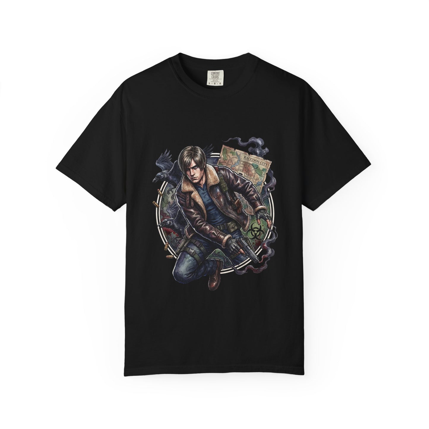 Resident Evil 9 Leon Kennedy DSO Operative Full Throttle Grunge Premium T-Shirt