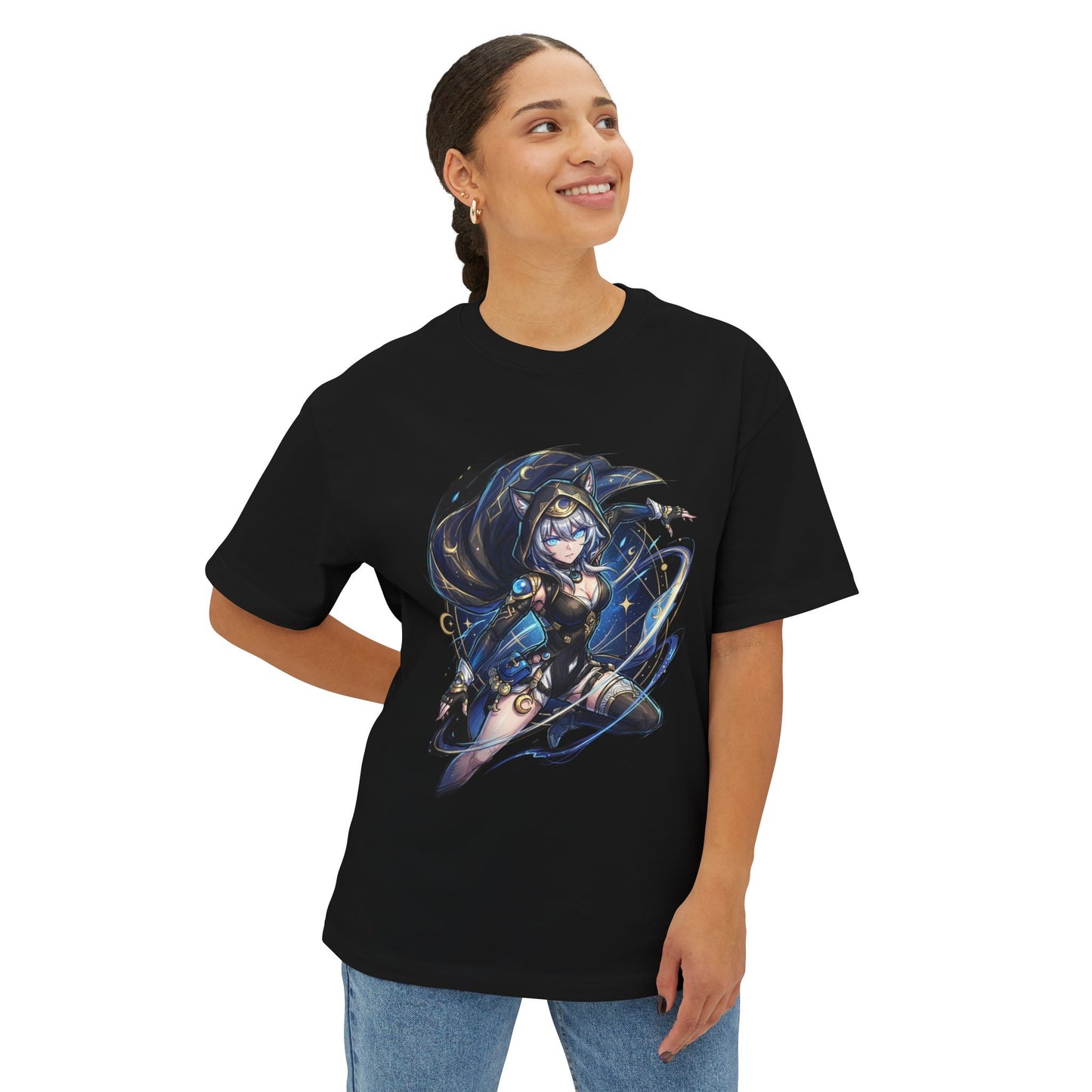 Cipher & Her Reality-Warping Lies HSR Art Premium Oversized Unisex T-Shirt