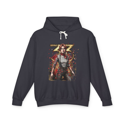 Maelle Clair Obscur Fan Art – Young Swordswoman Rapier Expedition Design Unisex Premium Hoodie