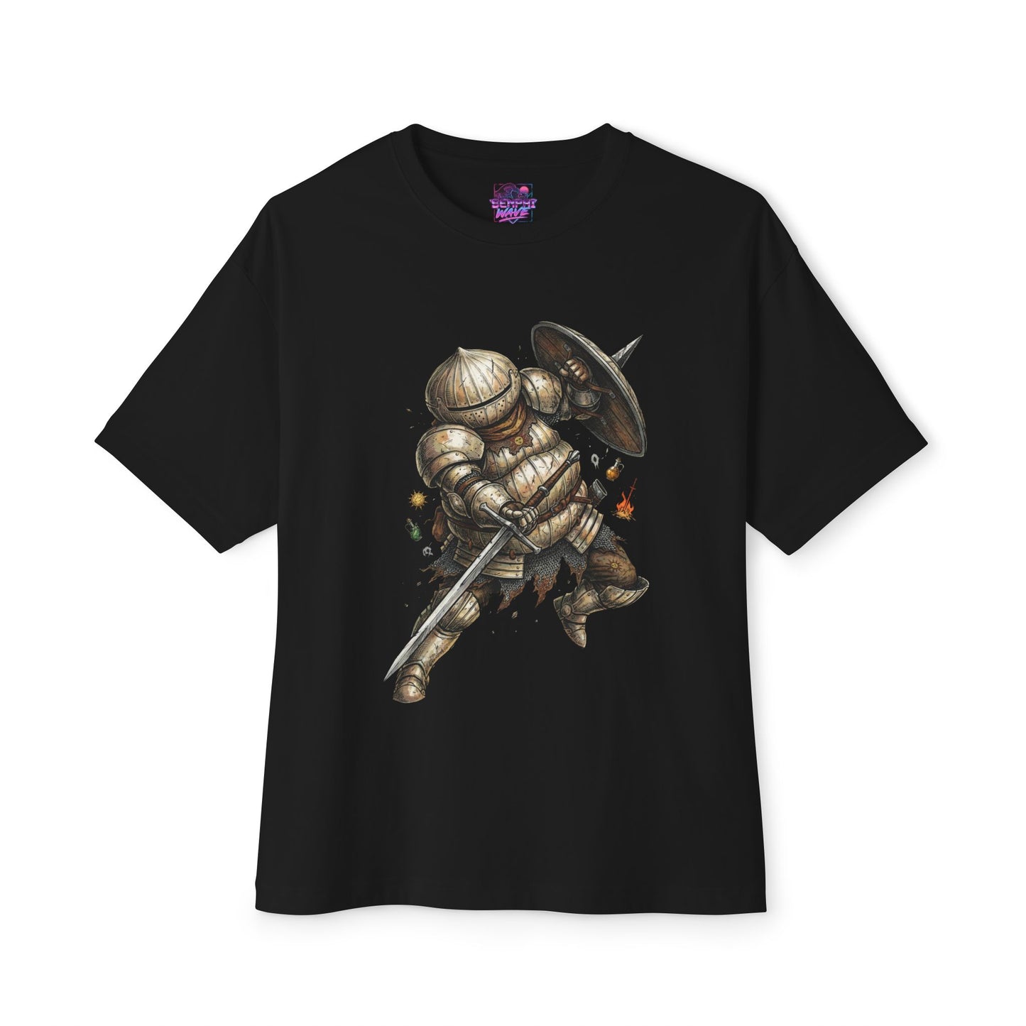 Onion Knight Siegmeyer Fantasy Portrait Premium Oversized Unisex T-Shirt