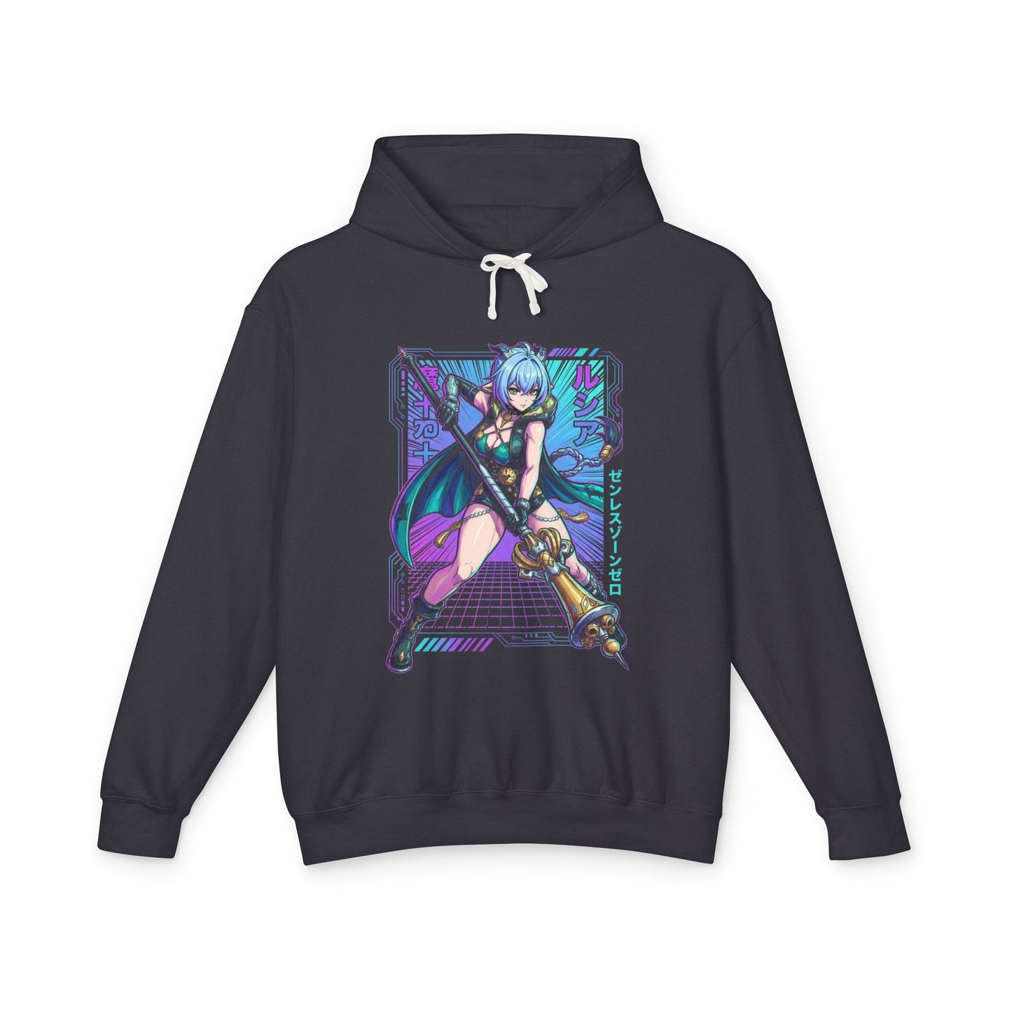 Zenless Zone Zero Lucia Elowen Retro Synthwave Ether Unisex Premium Hoodie