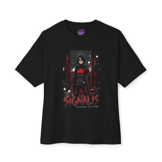 Signalis Elster Replika Inventory Management Retro Design Premium Oversized Unisex T-Shirt