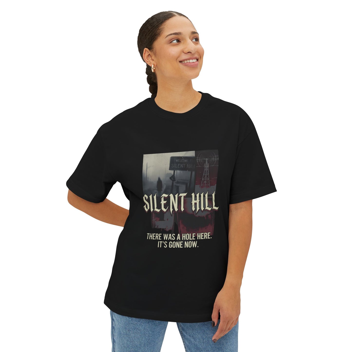 Silent Hill: Harry Mason Flashlight & Radio Static Premium Oversized Unisex T-Shirt