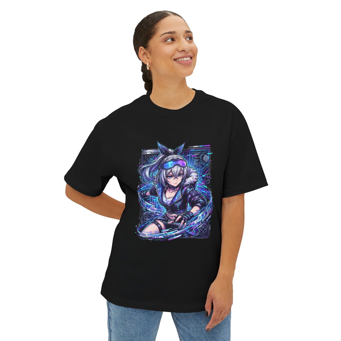 Silver Wolf Honkai Star Rail: "Bugs" & Aha's Chosen Premium Oversized Unisex T-Shirt